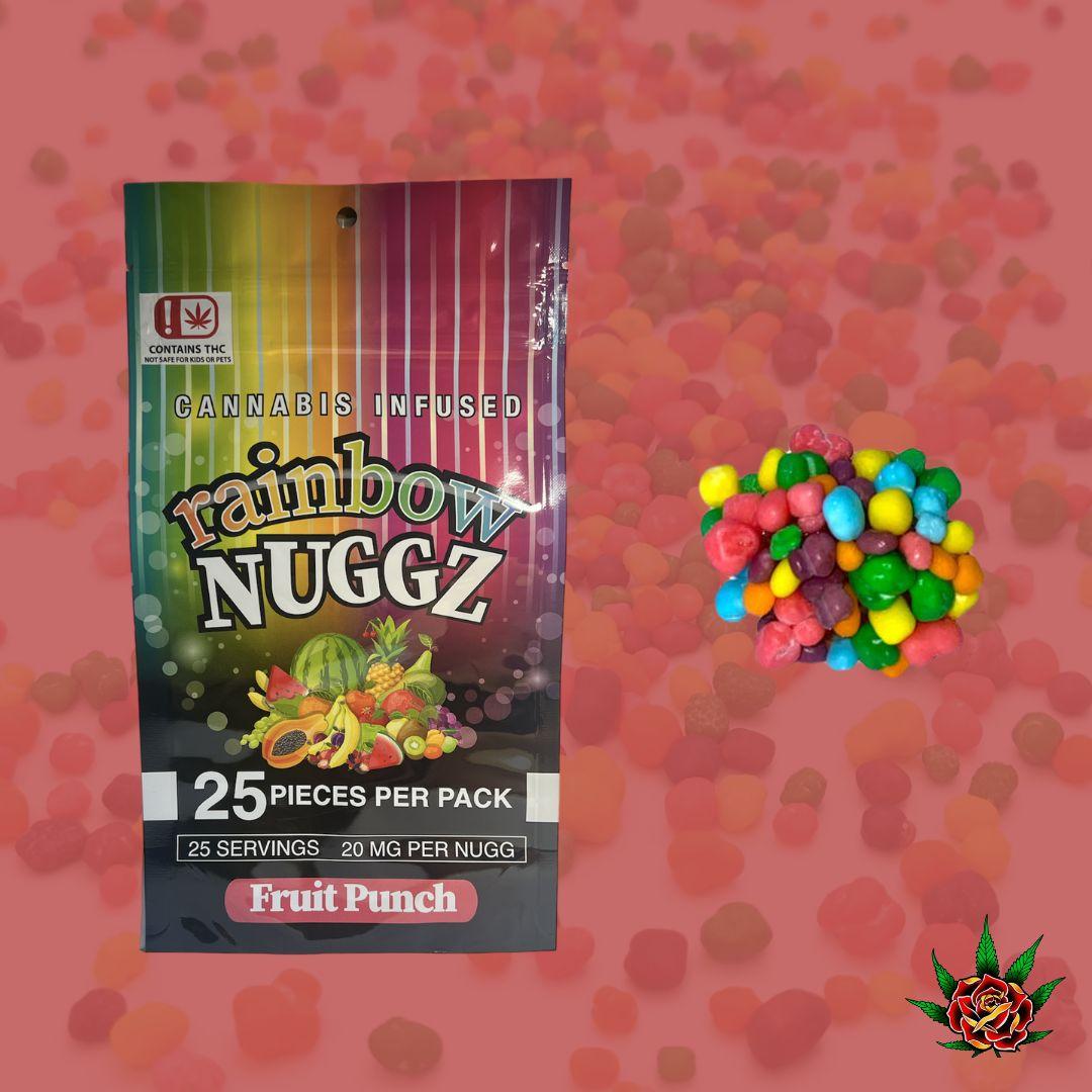 Photograph of Product: Eden Rose- Gummy-Rainbow Nuggz-Fruit Punch