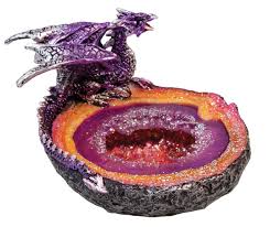 Photograph of Product: Fujima | Purple Dragon Poly Stone Ashtray | 4.25in