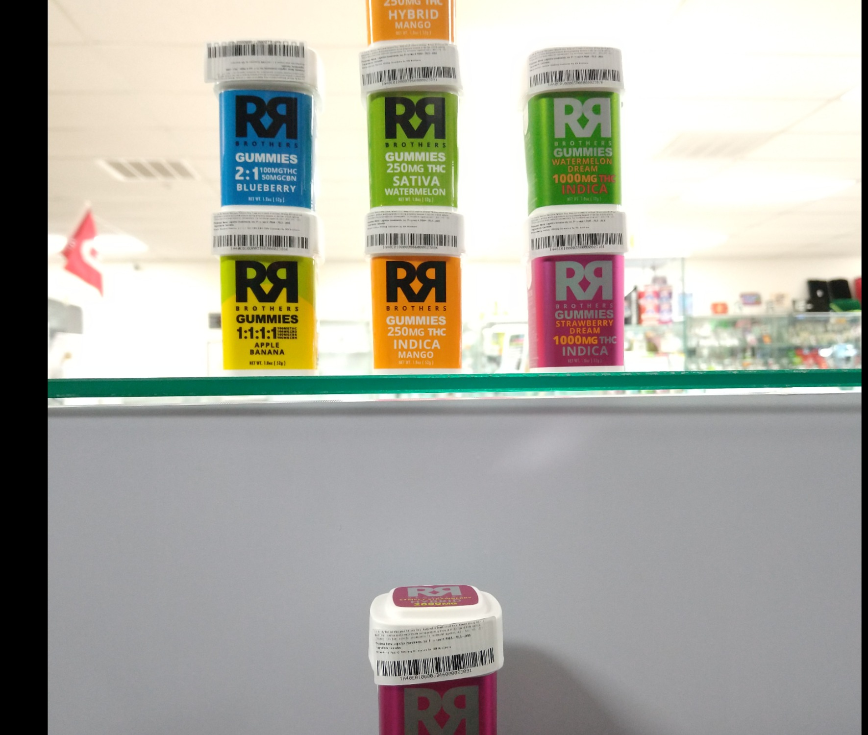 Photograph of Product: Watermelon Sativa 250mg Gummies by RR Brothers