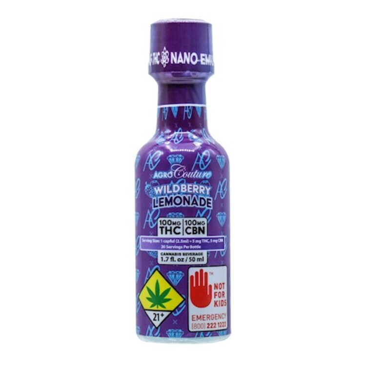 Photograph of product: 1:1 CBN Wild Berry Lemonade Shot | 200mg