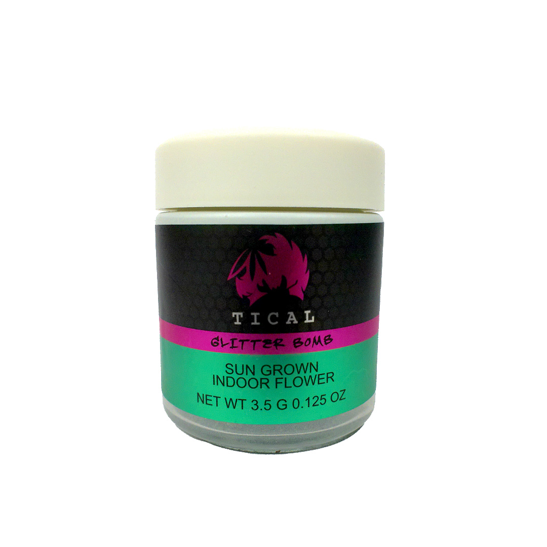 Photograph of product: Bold - Flower - Buds - Glitter Bomb - Oui'd - 3.5G - Silver