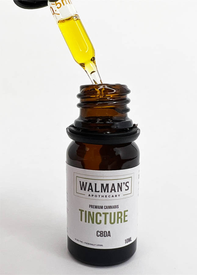 Photograph of product: Walman's Apothecary 10ml CBDA Tincture