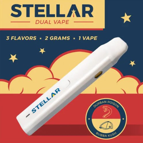 Photograph of product: Durban Poison x Bubba Kush Dual Vape 2g (TAX INCLUDED)