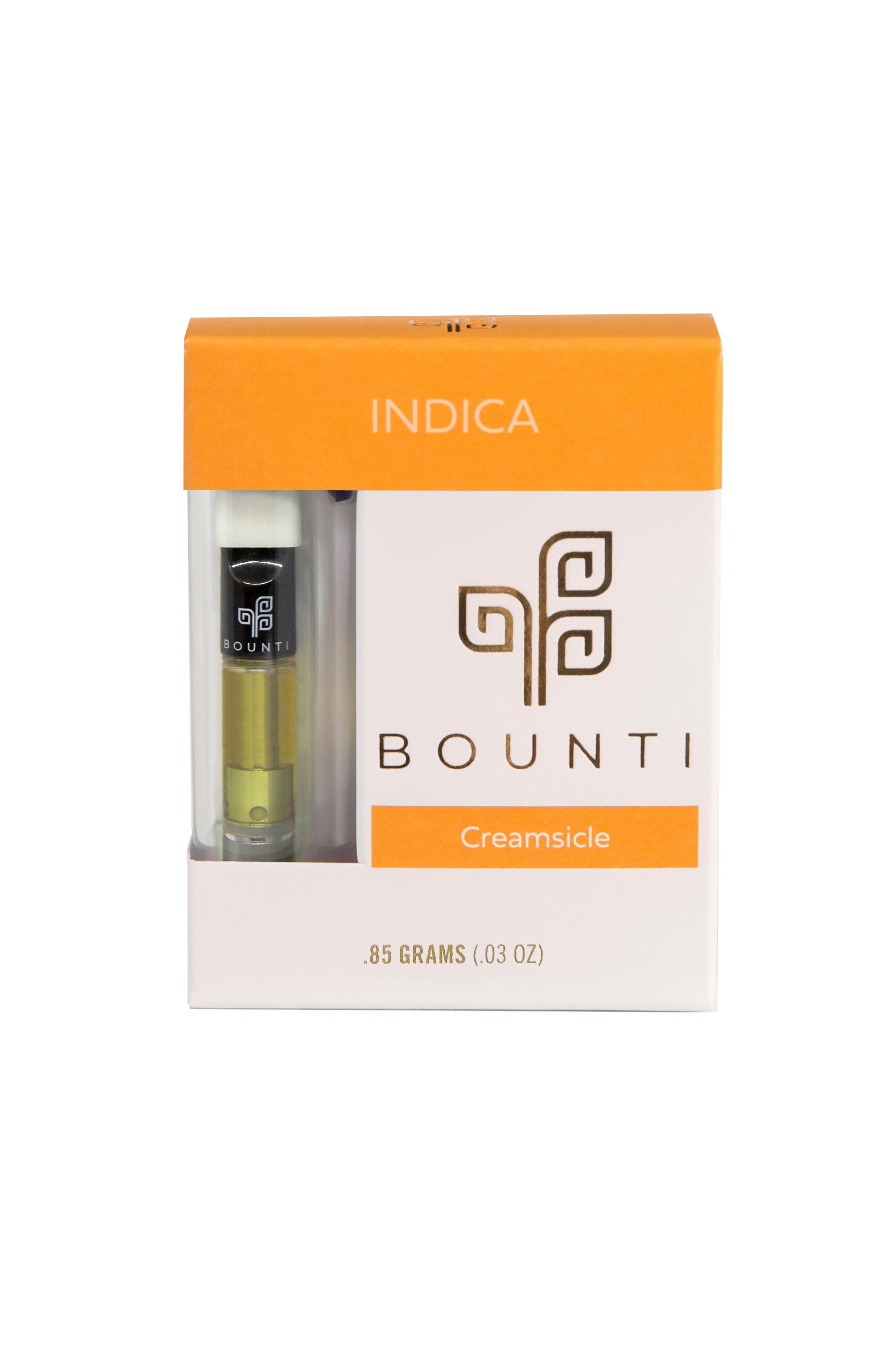 Photograph of product: Bounti BTE Creamsicle (I) Vape Cartridge 0.85g