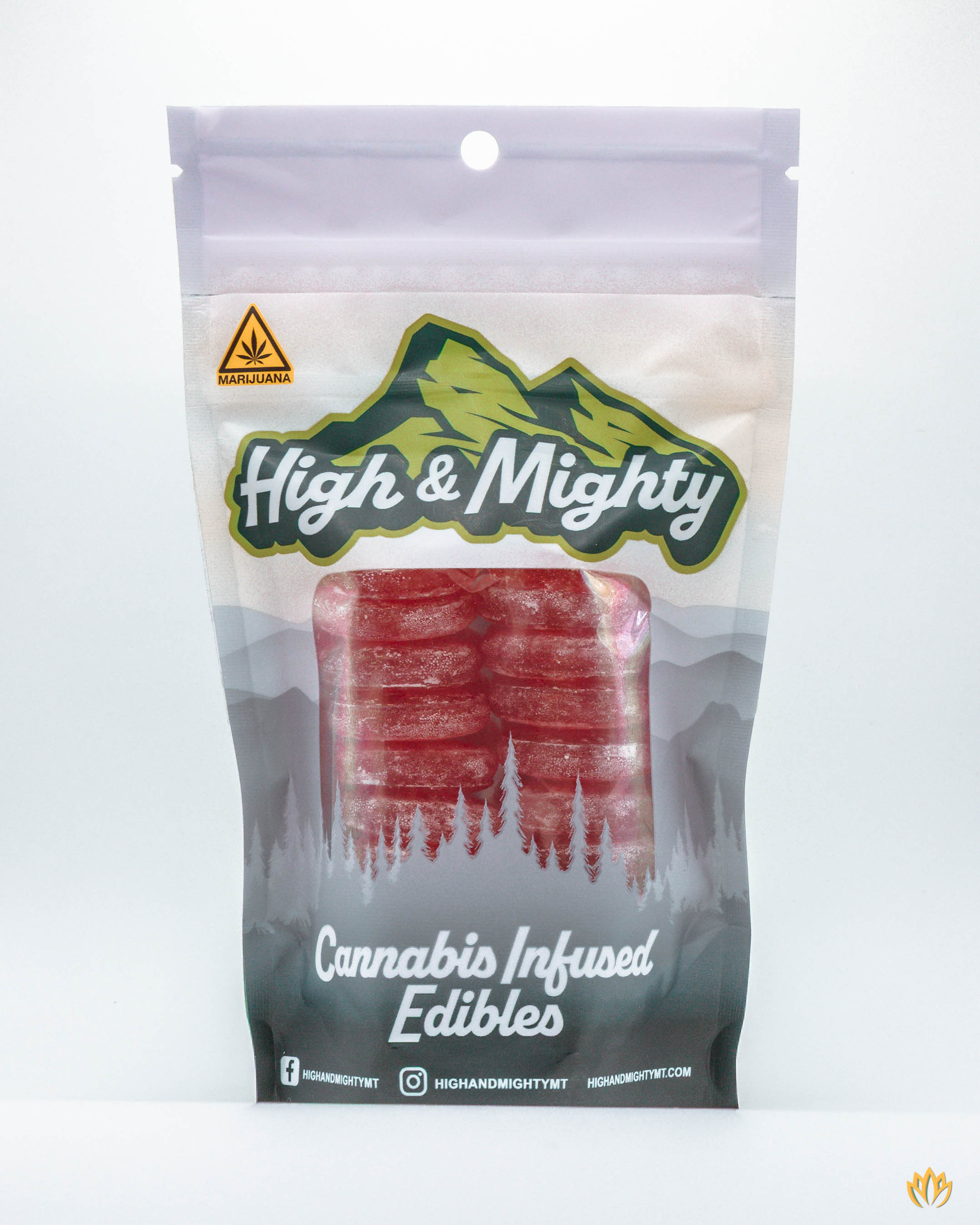 Photograph of product: High & Mighty Hard Candy Watermelon 100mg