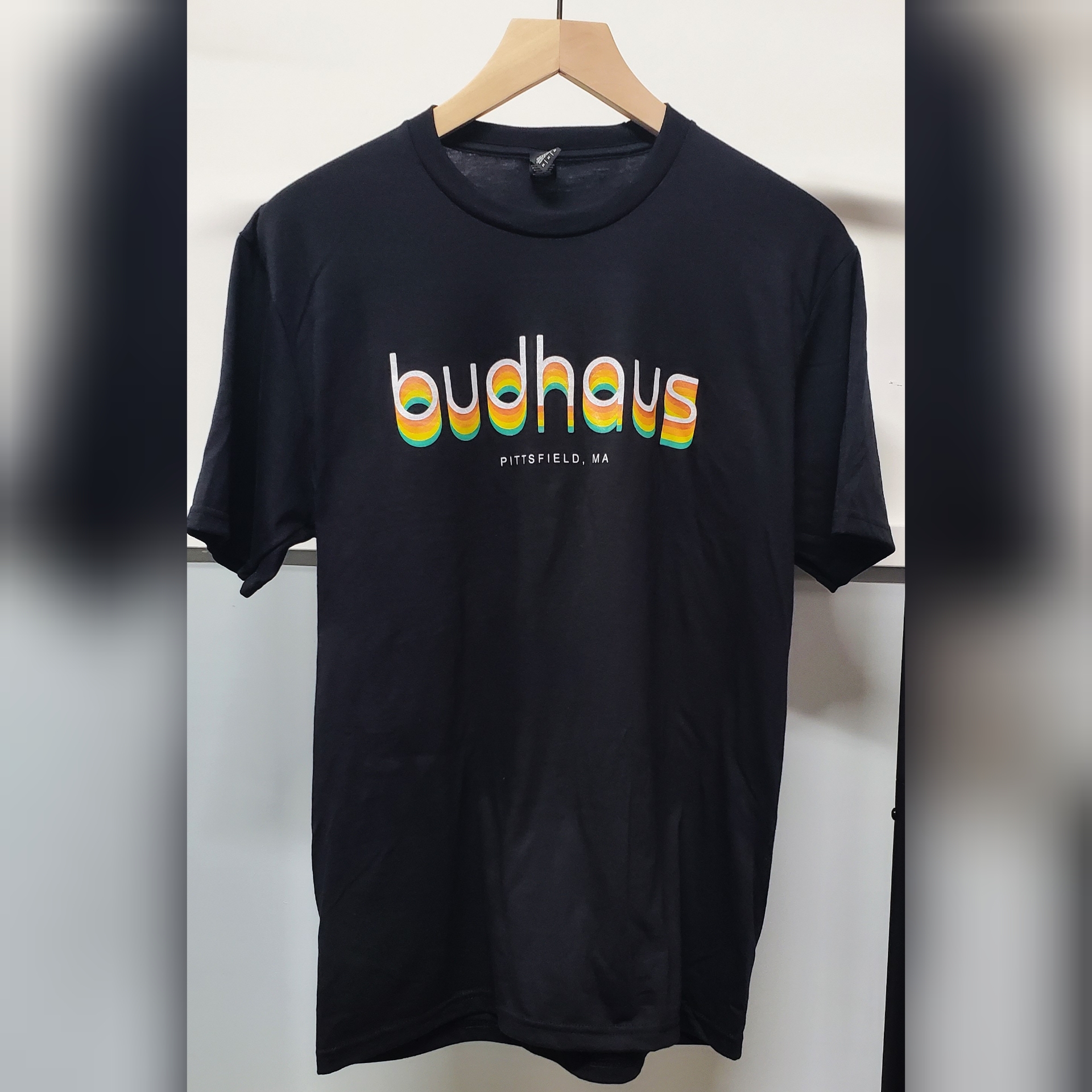 Photograph of product: Budhaus Layered Logo T-Shirt - Black - X-Large