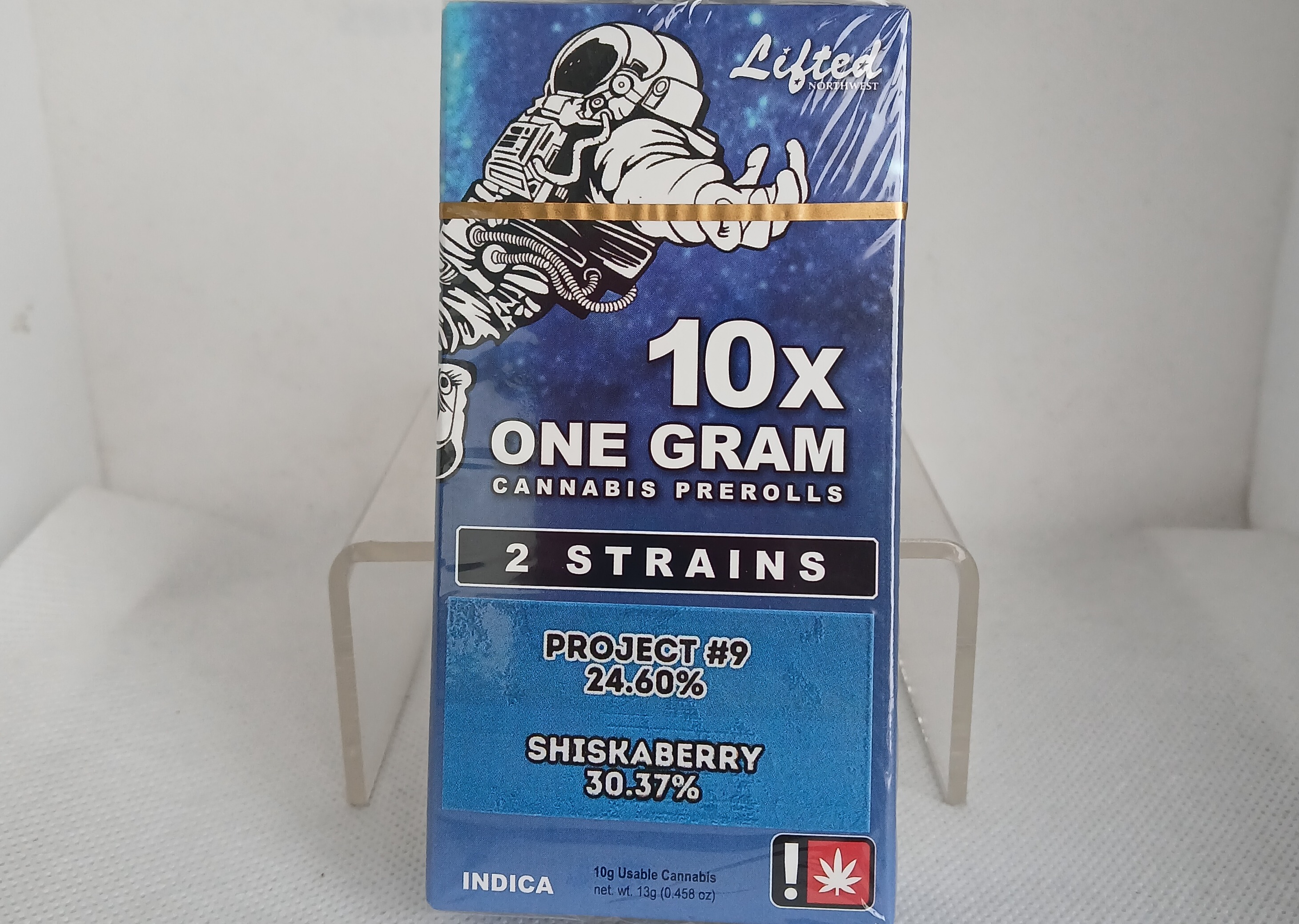 Photograph of product: LIFTED - PREROLL - 10PK - Oui'd - PROJECT #9 & SHISKABERRY
