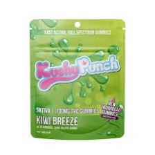 Photograph of product: Kushy Punch | Oui'd Kiwi Breeze GUMMIES 100MG