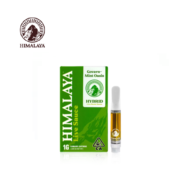 Photograph of product: GOVERNMENT OASIS 1G LIVE RESIN SAUCE CARTRIDGE