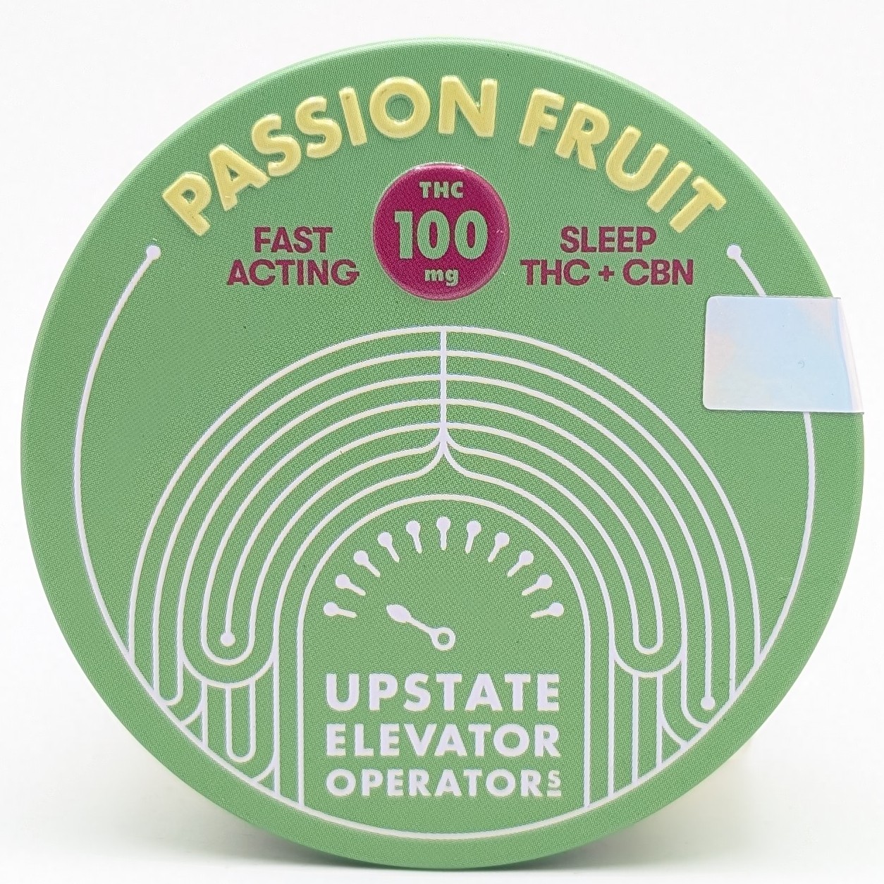 Photograph of product: Passion Fruit Gummies TH-oui:CBN 100mg (Upstate)
