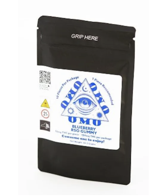 Photograph of product: OMO | Blueberry Gummies | 10PK