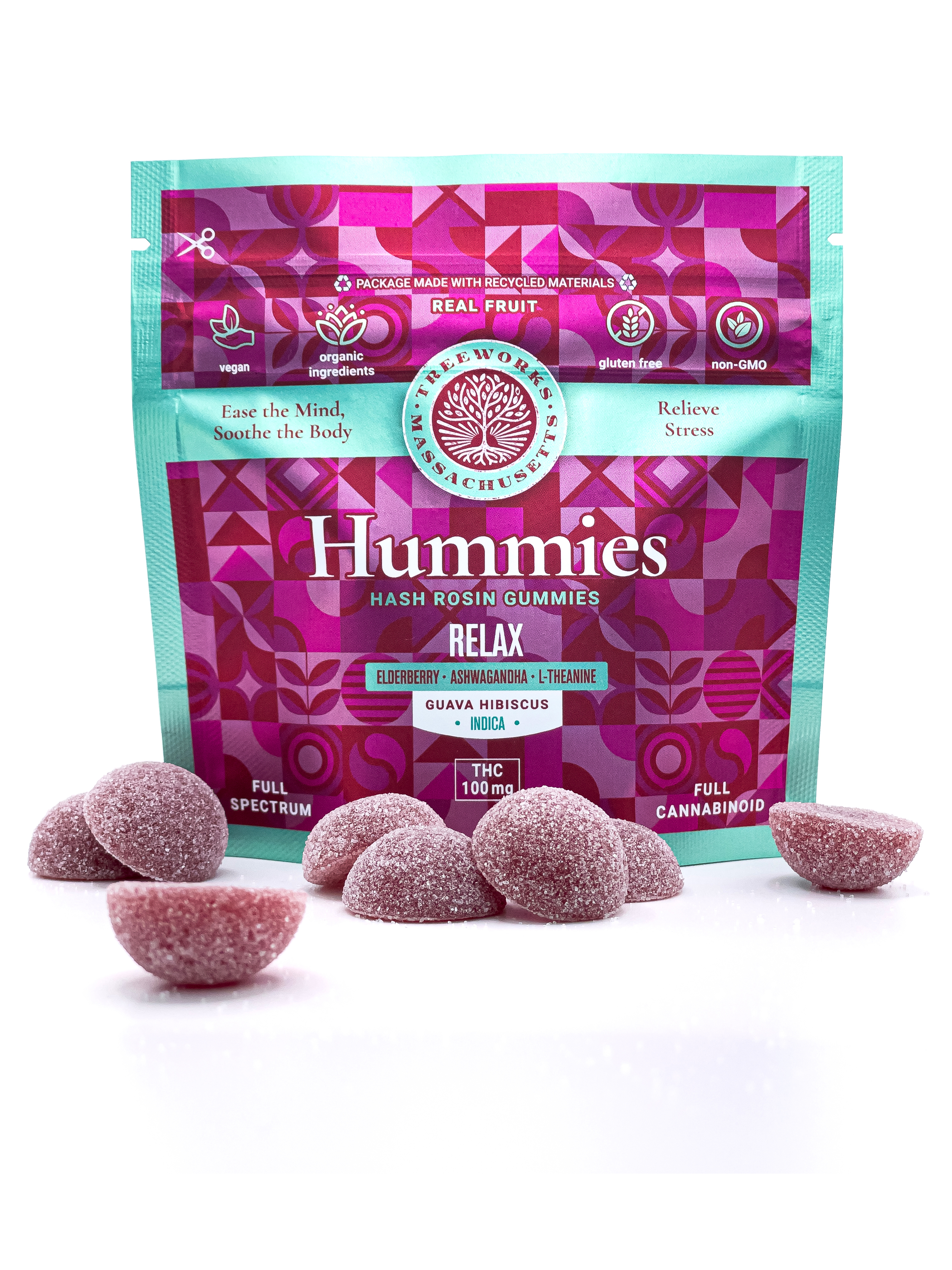 Photograph of product: Hummies - Relax Gummies - 20PK 100MG (TAX INCLUDED)
