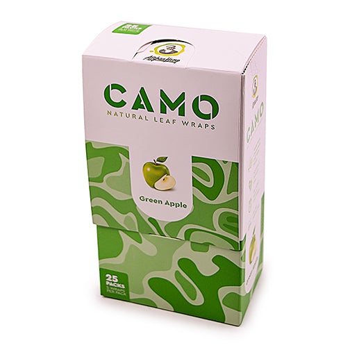 Photograph of product: Camo | Natural Leaf Wraps | Self-Rolling | Green Apple