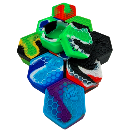 Photograph of product: Honeycomb Hive 26ml Wax Container | Assorted Colors