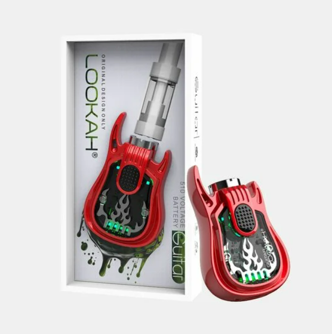 Photograph of product: Lookah - Guitar 510 Battery - - (Red)