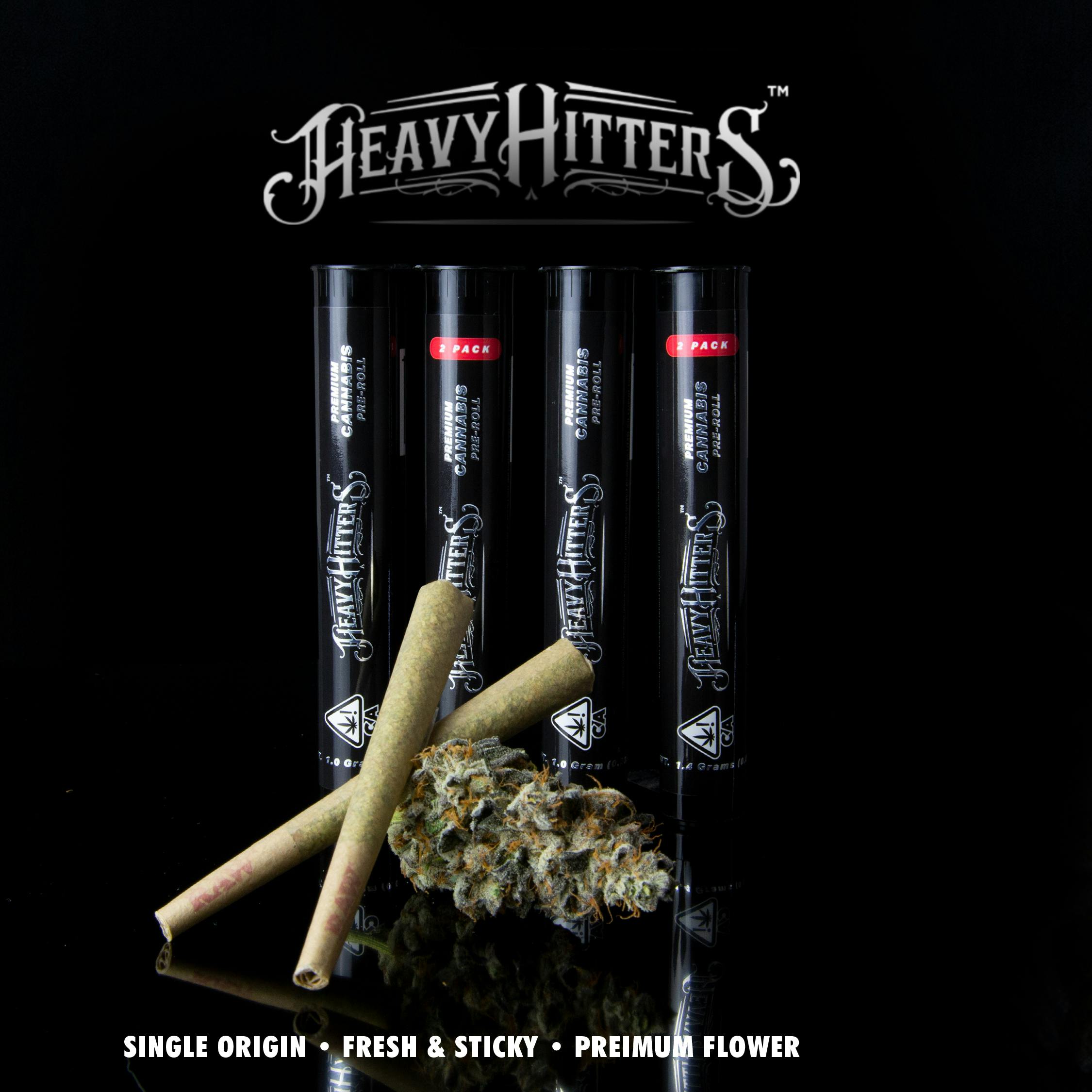 Photograph of product: Heavy Hitters Diamond Infused Preroll - Apples & Banana