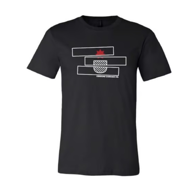 Photograph of product: Consume | Abstract T-shirt | Black | 2XL