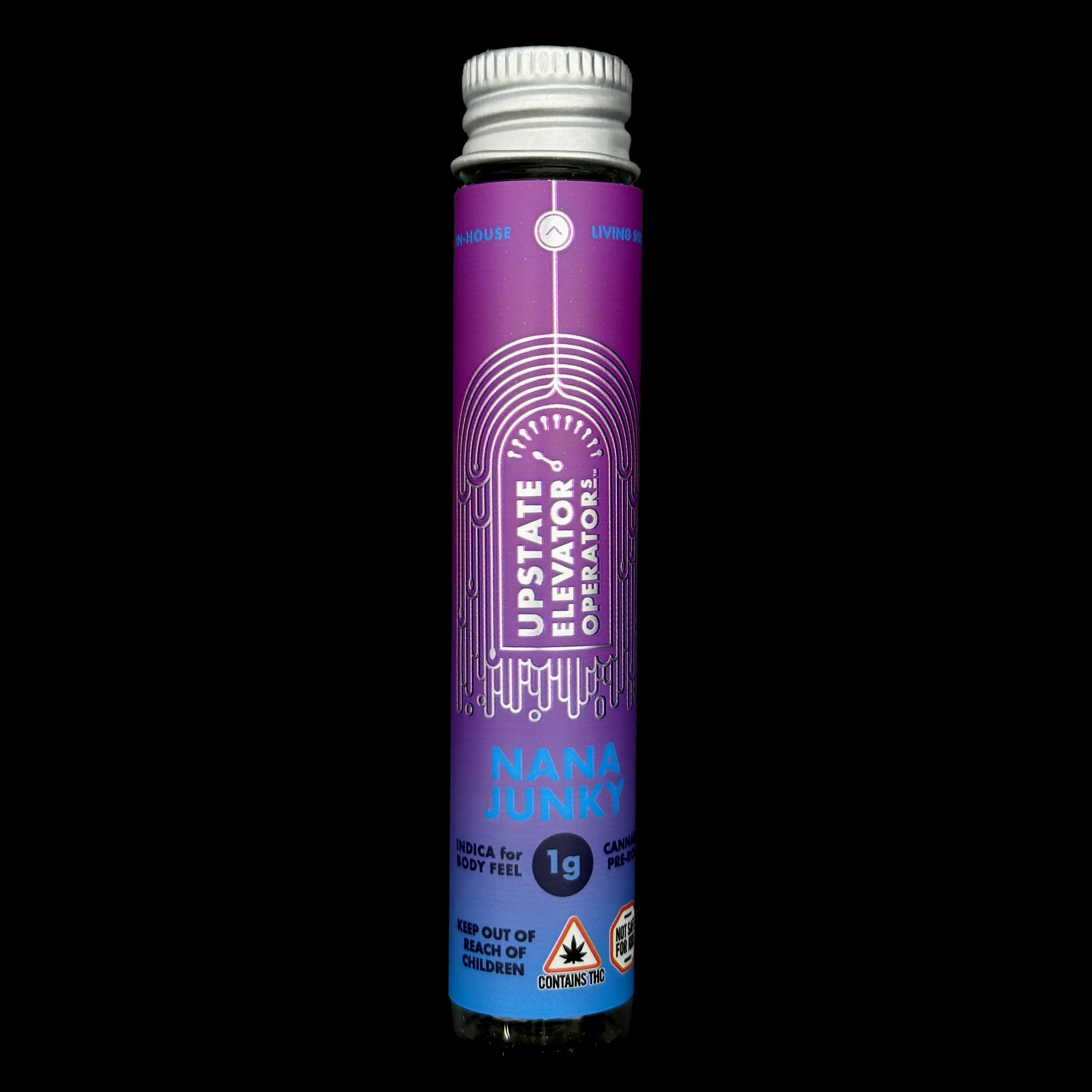 Photograph of product: Nana Junky 1g Pre-roll - Living Soil Oui'd - Upstate Elevator Operators