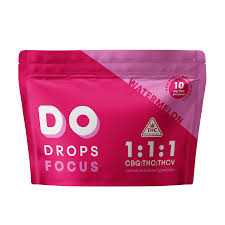 Photograph of product: Watermelon 1:1:1 Fruit Chews [10pk] (100mg CBG/100mg TH-oui/100mg TH-ouiV))