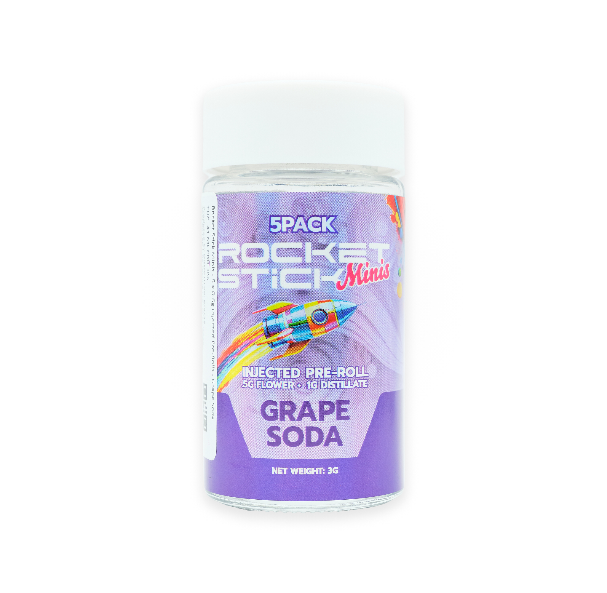 Photograph of product: Grape Soda | .6G Infused Prerolls 5CT