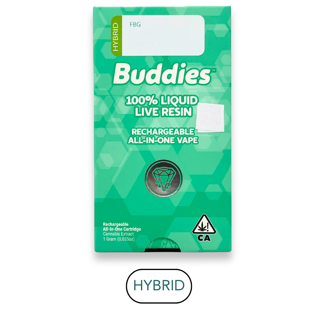 Photograph of product: Buddies - Live Resin - FBG - RTU - 1.0g
