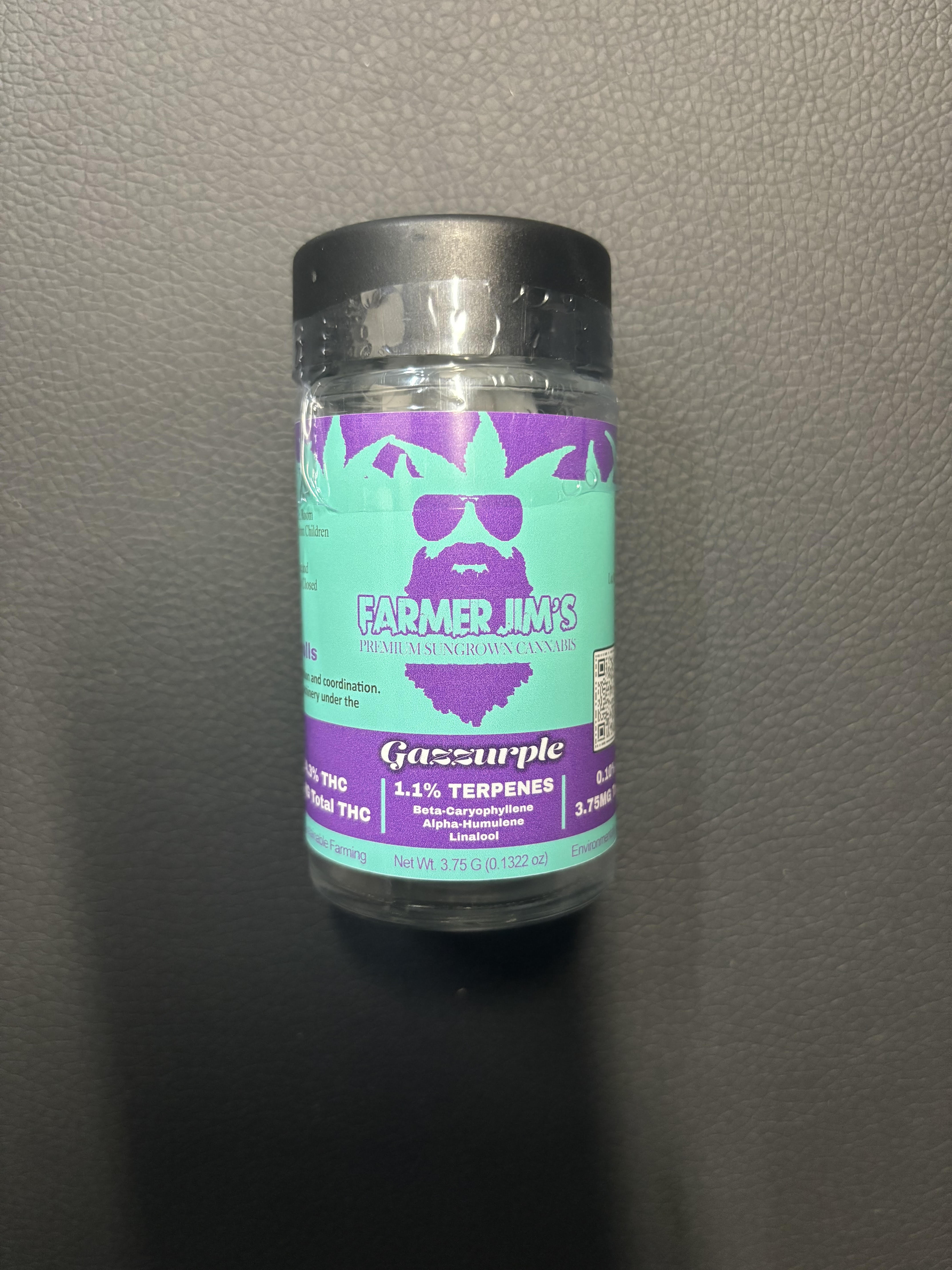 Photograph of product: Farmer Jim - Gazzurple Pre-Roll 5pk