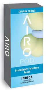 Photograph of product: Airo | Distillate Vape | Granddaddy Forbidden Punch 1g
