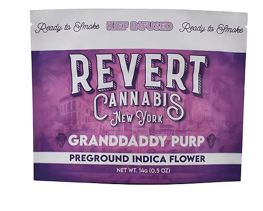 Photograph of product: Granddaddy Purp - 14g Ground Flower x Kief