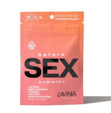 Photograph of product: Lavinia - Before Sex - Peach Mango - Gummy - 10ct - 100mg