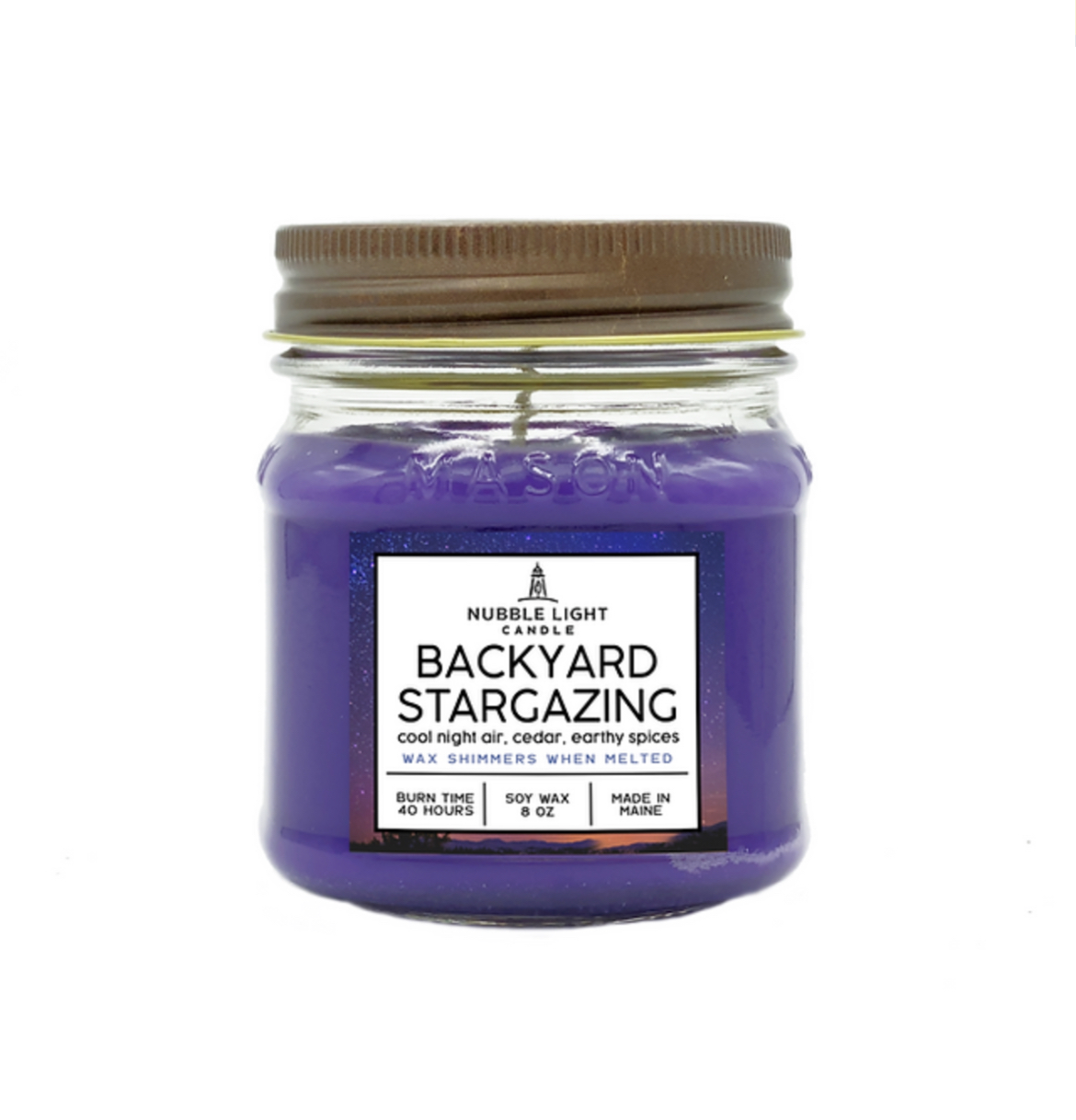 Photograph of product: Nubble Light Candle Co. Backyard Stargazing