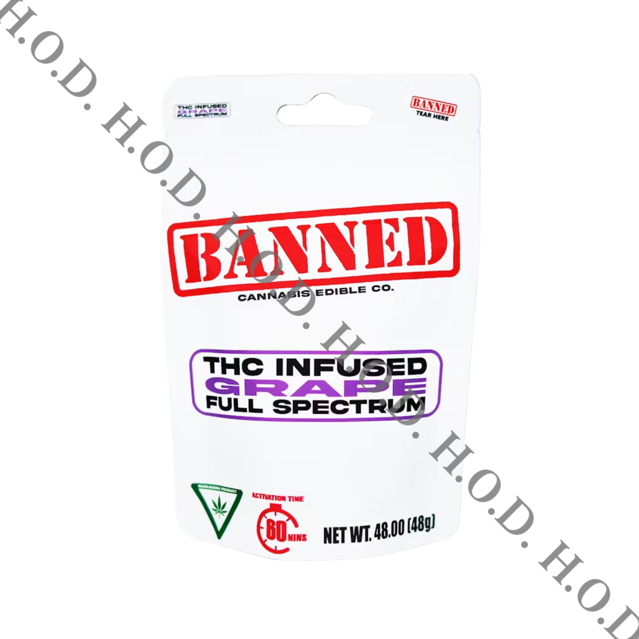 Photograph of product: Banned Grape Gummy Clusters 200mg