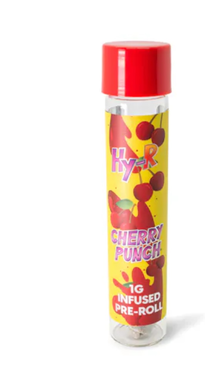 Photograph of product: HY-R: Cherry Punch 1G Infused Pre-Roll