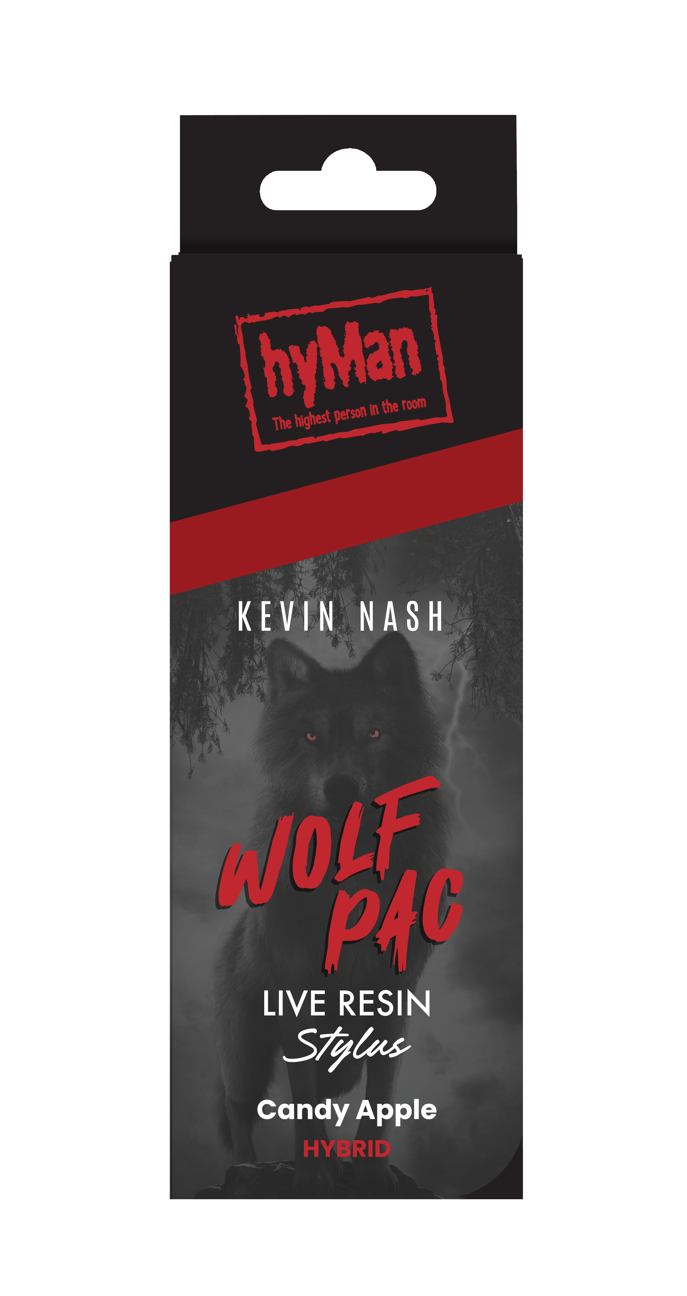 Photograph of product: Hyman Stylus - Live Resin Disposable 1g - x Kevin Nash - Wolf Pac