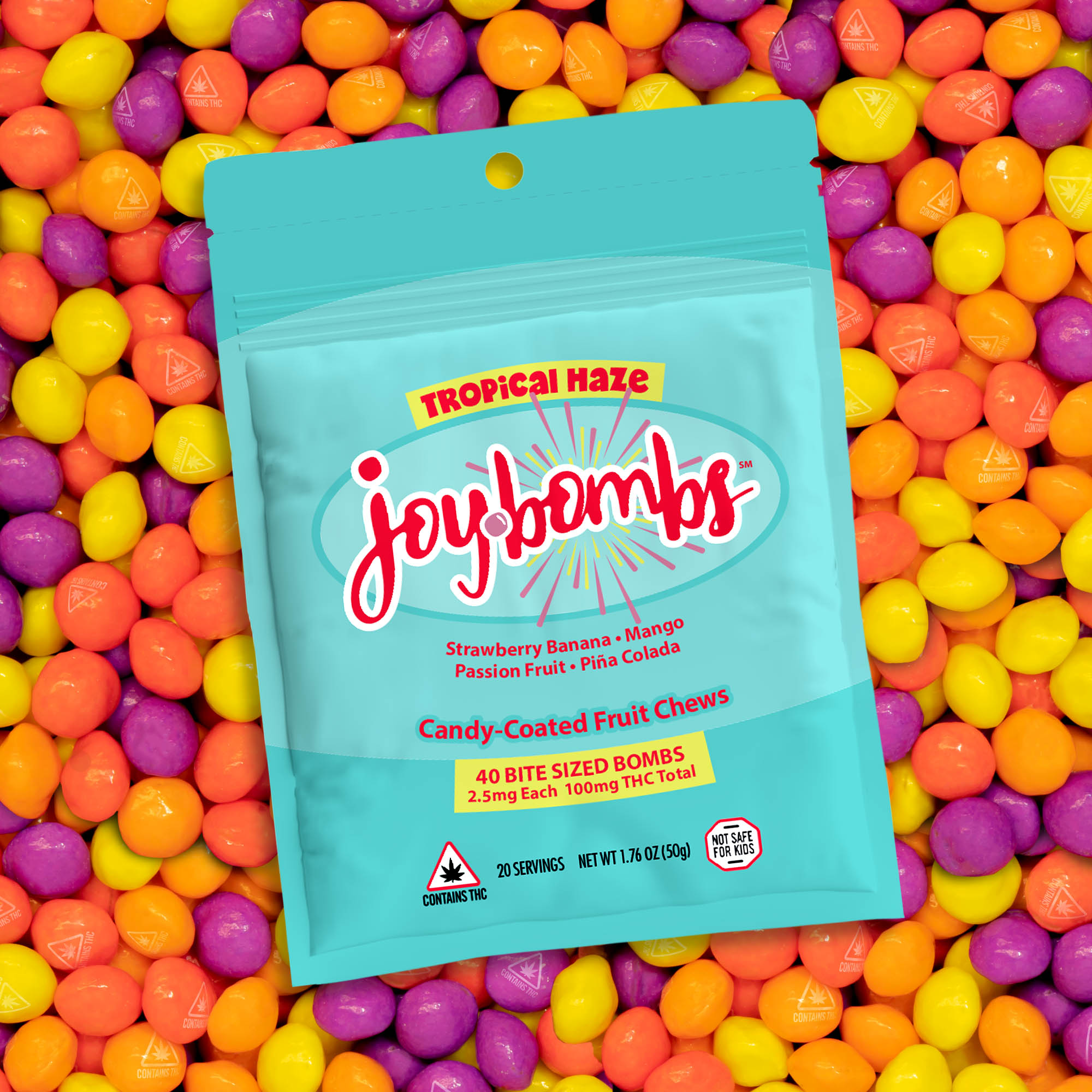 Photograph of product: Joybombs - Tropical Haze - 100mg TH-oui