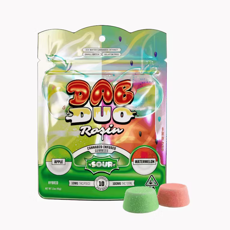 Photograph of product: [ABX] Rosin Gummies - 100mg - Apple Watermelon 10ct