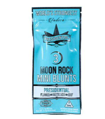Photograph of product: Presidential | Classic Moon Rock Mini 3pk Blunts 1.8g