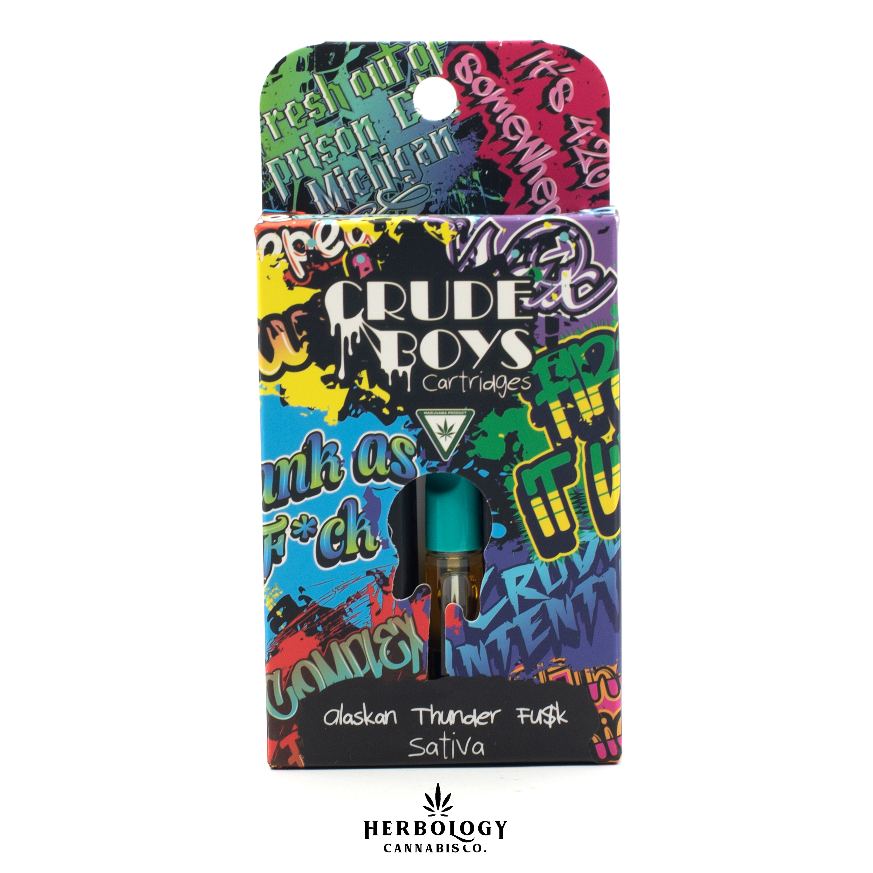Photograph of product: Crude Boys | Distillate 510 Cart | Alaskan Thunder Funk | 1g