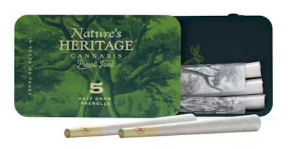 Photograph of product: Nature's Heritage | The Big Smooth | Bubble au chocolat Infused Preroll |  .5g/5pk