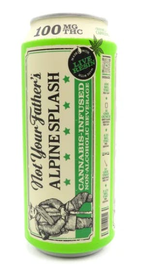 Photograph of product: Not Your Father's Alpine Splash Can - 100mg + CAFFEINE - Retail