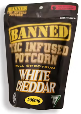 Photograph of product: Banned- Birthday Cake Potcorn 200mg