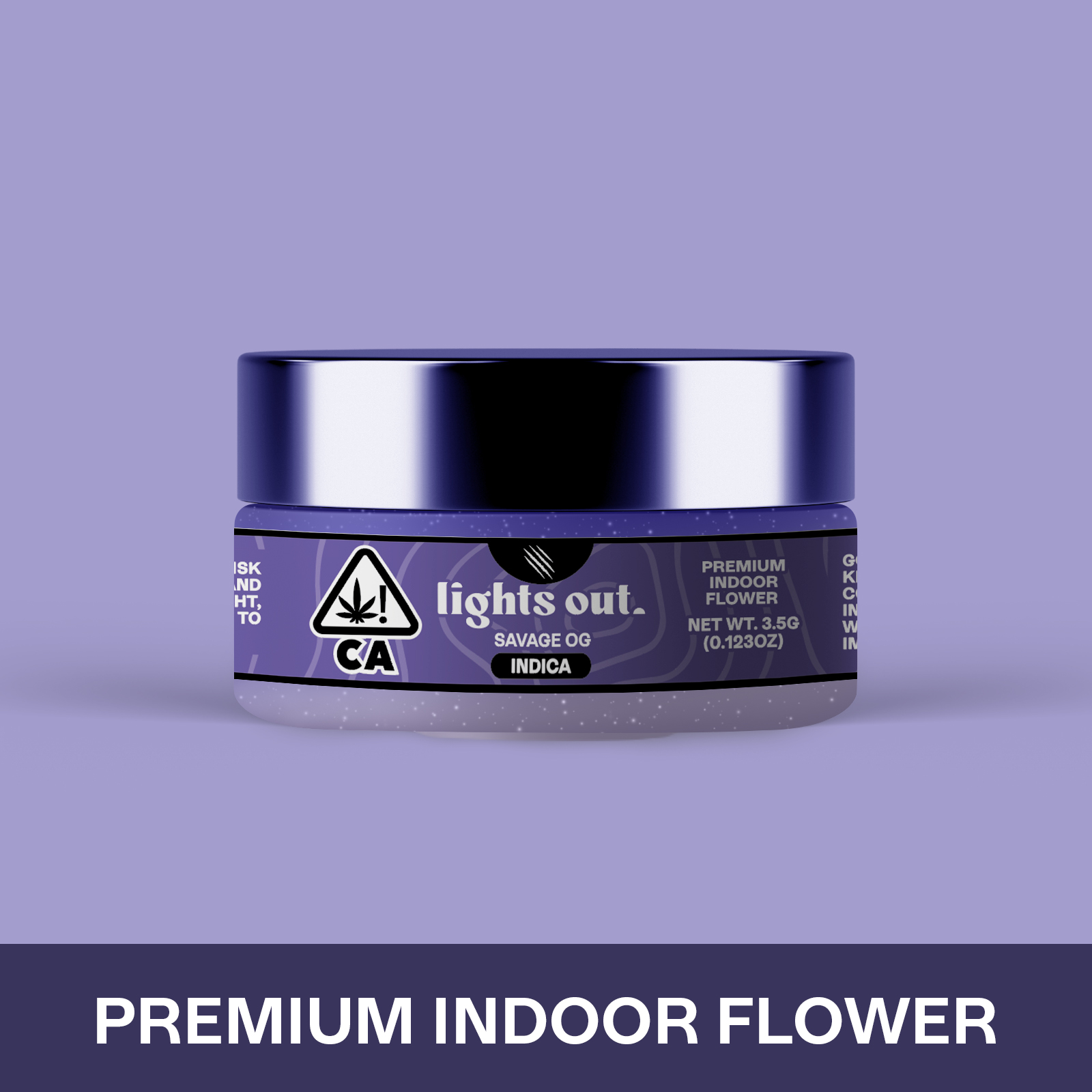 Photograph of product: Lights Out - Savage OG (Oui'd) Flower 3.5g