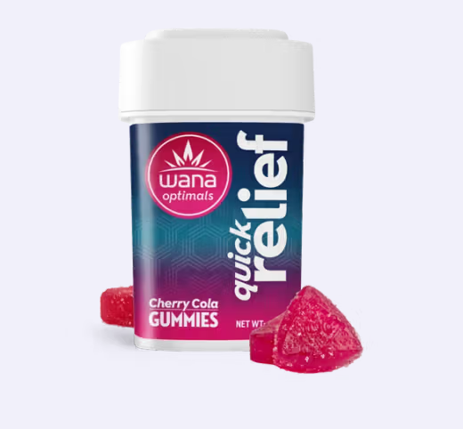 Photograph of product: Quick Relief Cherry Cola (1:1:1 CBC:CBG:TH-oui) Gummies (Hybrid) - 100mg