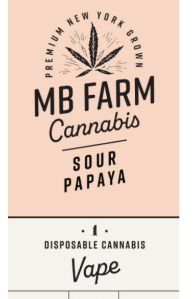 Photograph of product: MB Farms - Sour Papaya - AIO Vape Pen