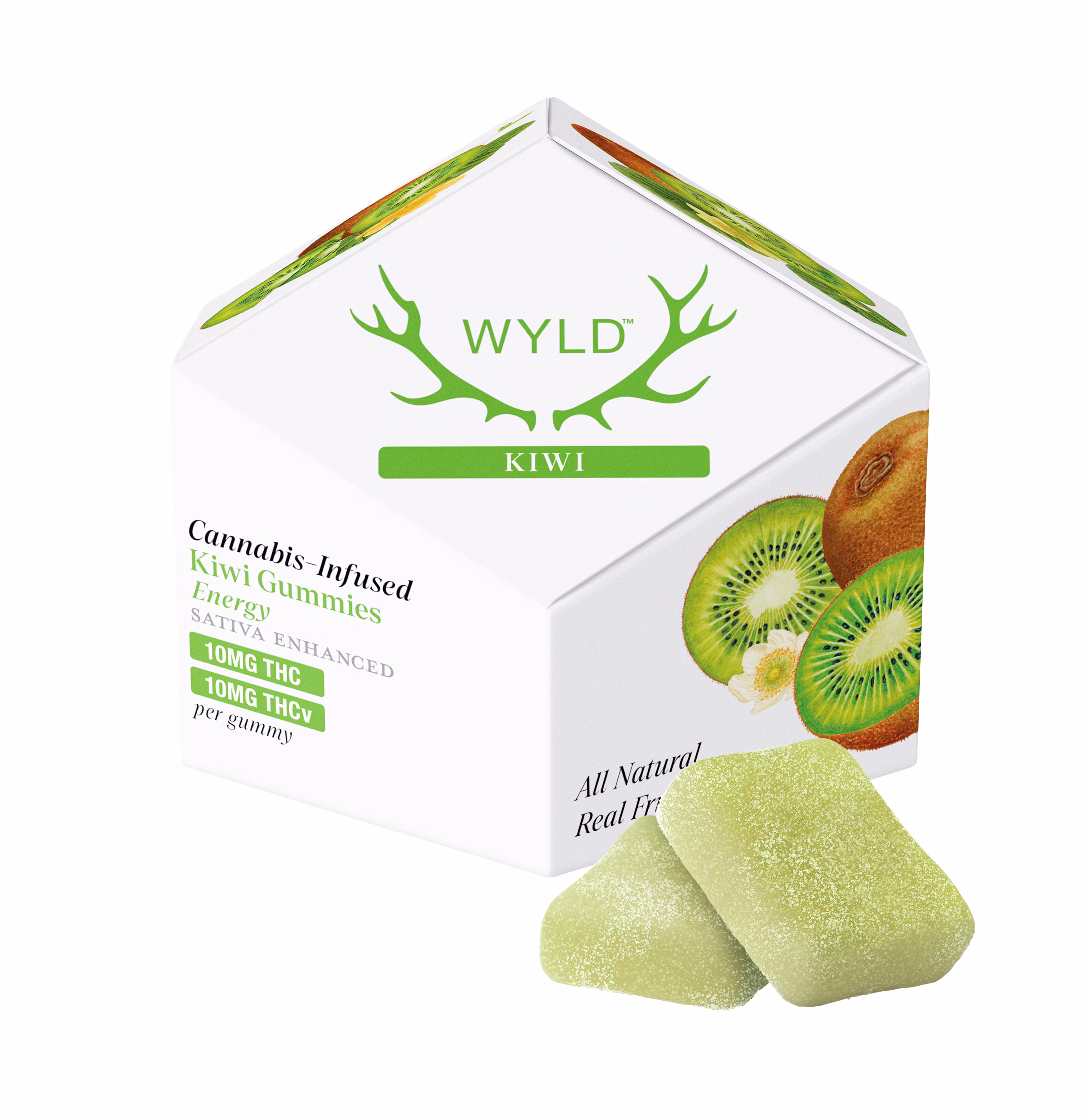 Photograph of product: Kiwi 1:1 TH-oui:TH-ouiV | Oui'd | Gummies | 100mg