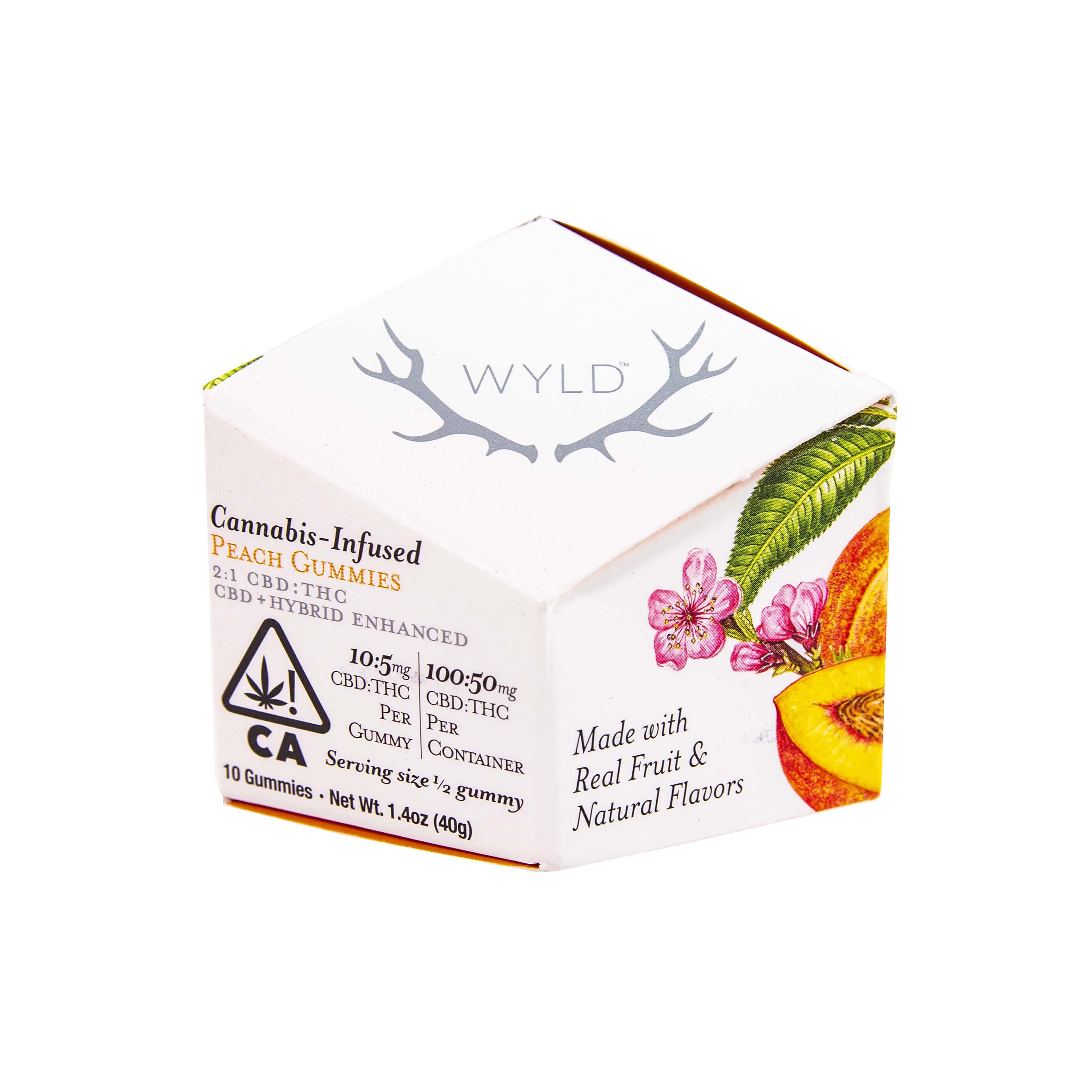 Photograph of product: Wyld | Peach Gummies (2:1 CBD:TH-oui - 150mg Total)