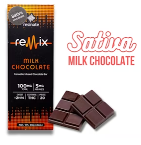 Photograph of product: Milk Chocolate Oui'd Bar | 100mg - Remix