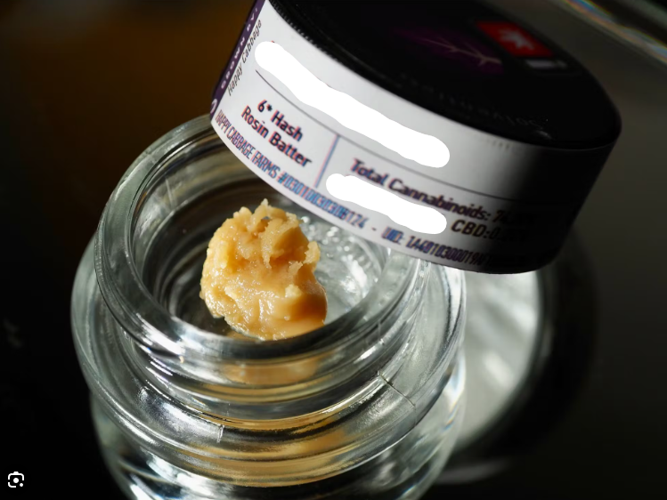 Photograph of product: Happy Cabbage - Batter - Micron Don Live au chocolat Rosin Hybrid