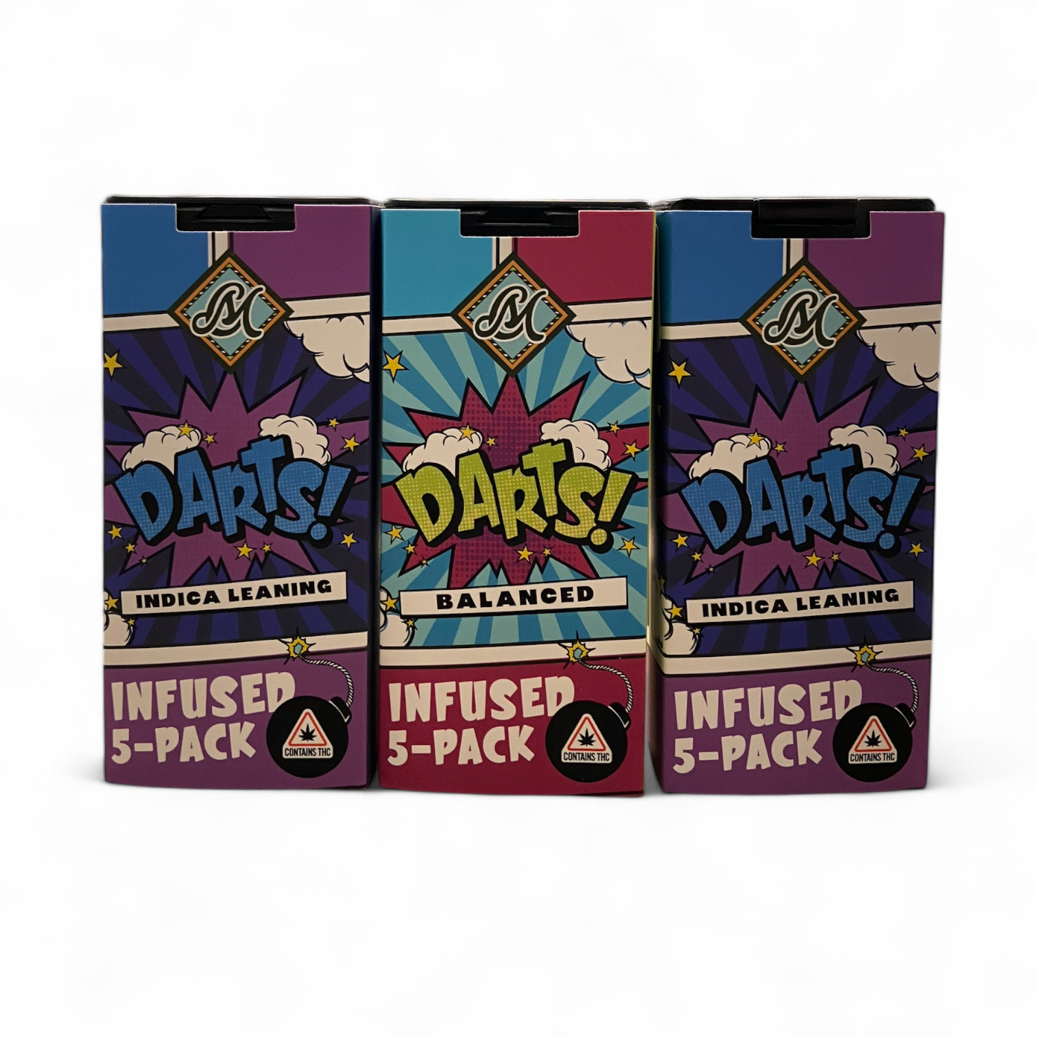 Photograph of product: Darts | 5pk Infused | Super Buff Cherry #26