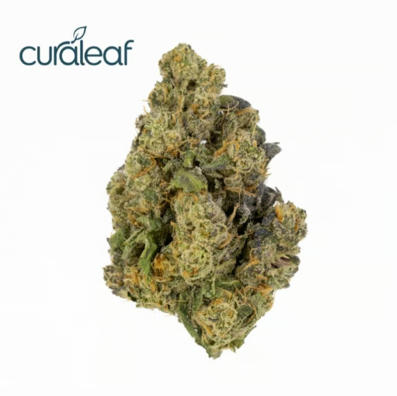 Photograph of product: Curaleaf Whole Flower 3.5g Nuclear MFNS (H) 00934 TC 31.12%