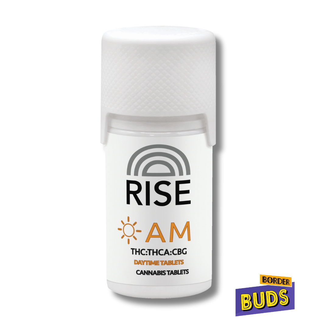 Photograph of product: AM | Rise | 200mg 1:1:1 | Tablets